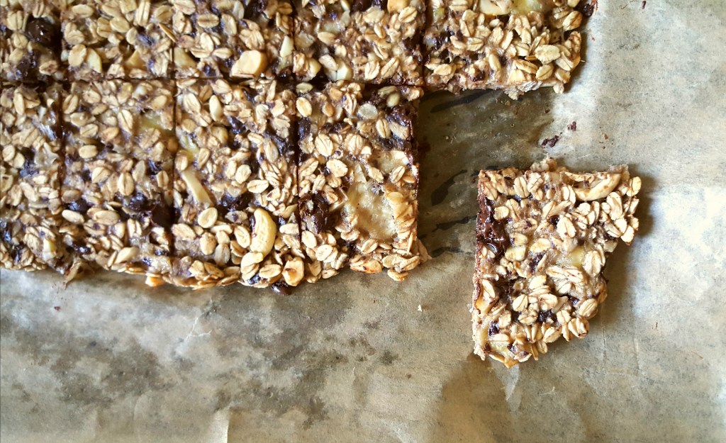 Batony bananowo-owsiane